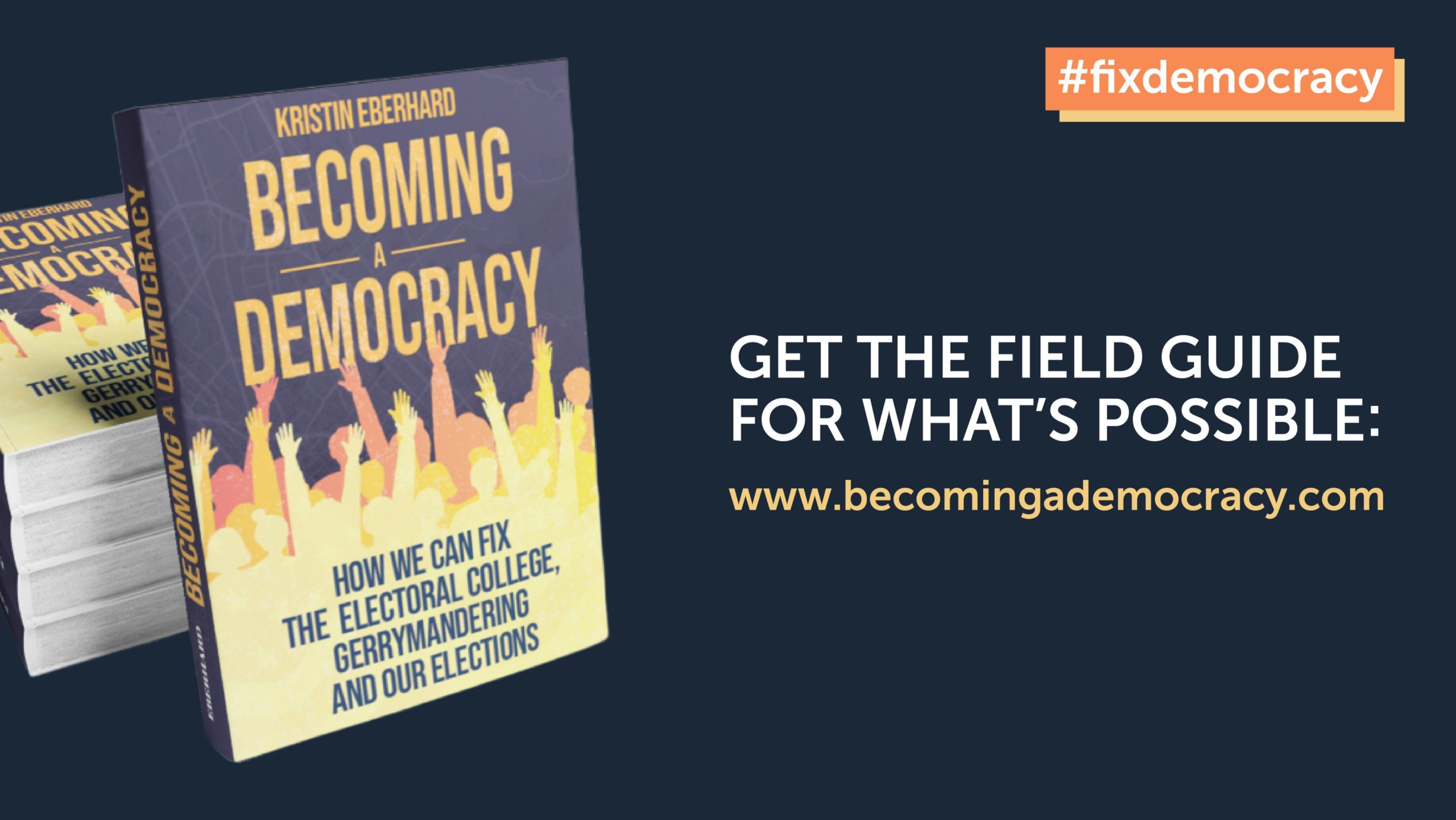 We can fix US democracy! Sightline's new book is a guide to elections reforms: Becoming a Democracy: How We Can Fix the Electoral College, Gerrymandering, and Our Elections by Kristin Eberhard.