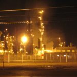 Nighttime image of US Oil Refinery in Tacoma
