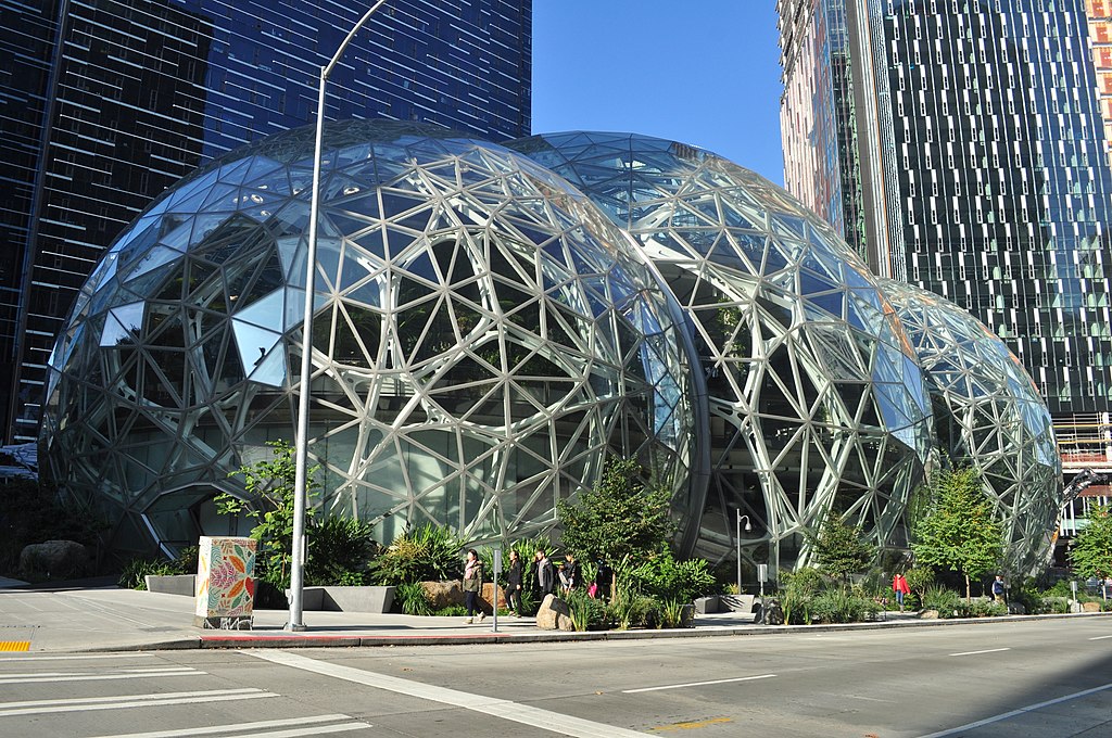 Photo of the Amazon Spheres in Seattle, Washington