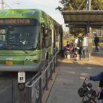 The EmX in Eugene is a bus rapid transit sytem