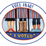 Illustration of a "I Voted" graphic