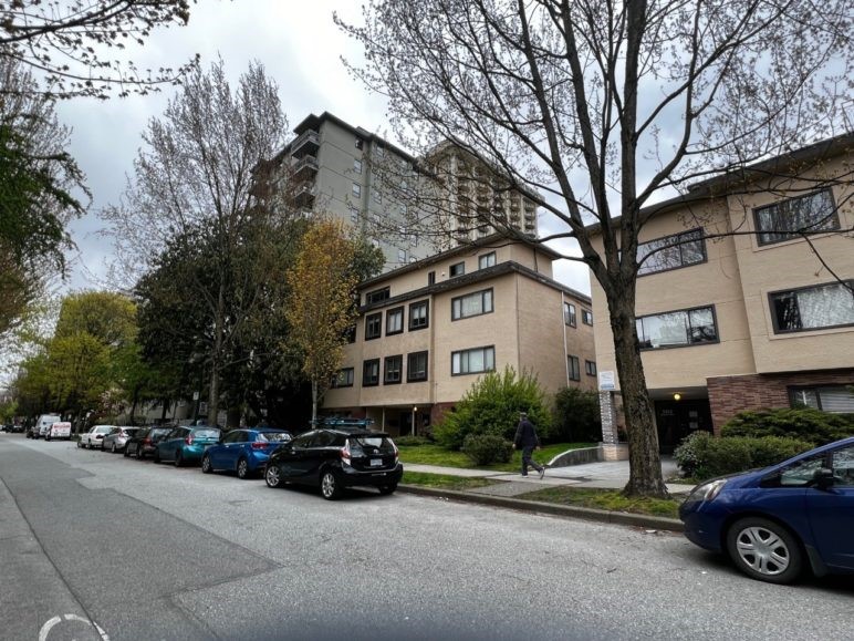In the West End neighborhood of Vancouver, garage spaces sat empty despite chronic shortages of curb parking---until the city raised the price of street parking permits. Photo by Gordon Price of Viewpoint Vancouver.