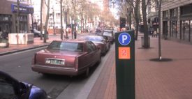 Photo of cars parked in downtown Portland