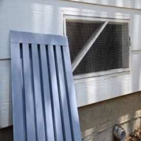 The Montecito Fire Department replaced this vent opening with a metal mesh screen at no cost.
