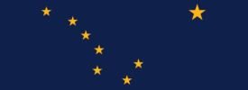Image of the state flag of Alaska