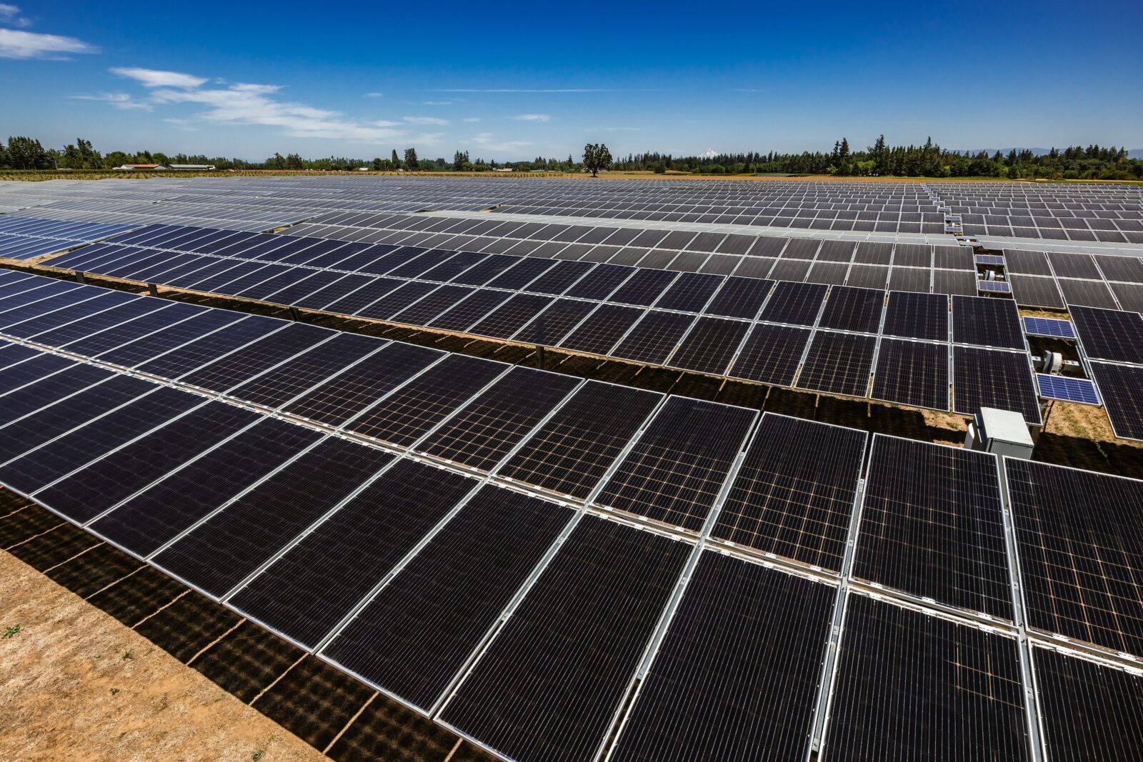 Neighborhood Power’s Williams Acres community solar project outside Woodburn, OR. Courtesy of Energy Trust of Oregon.