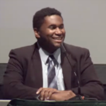 Darrell Owens of California YIMBY talks about California AB 2053 and how social housing benefits everyone in all communities (screenshot from video of session).