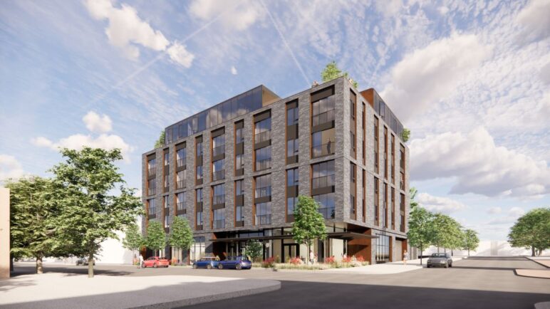 The Walden building coming to downtown Washougal at Main St and Pendleton Way would need 56 percent more parking spaces to be permitted under the new code. Image by Edlen & Co. Used with permission. 