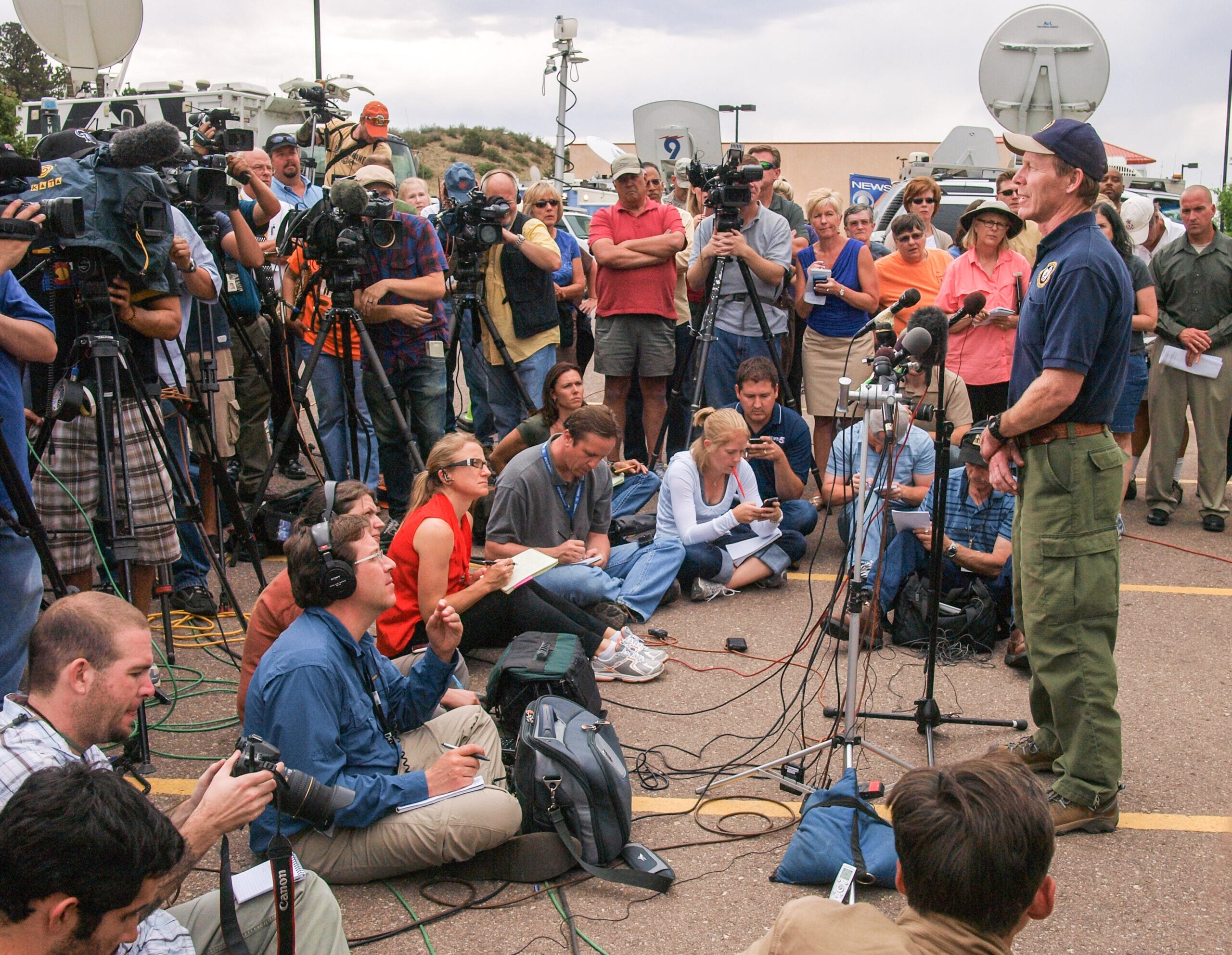 Incident Commander Rich Harvey answers questions about the Waldo Canyon Fire
