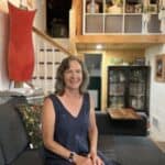 Person sitting in her home