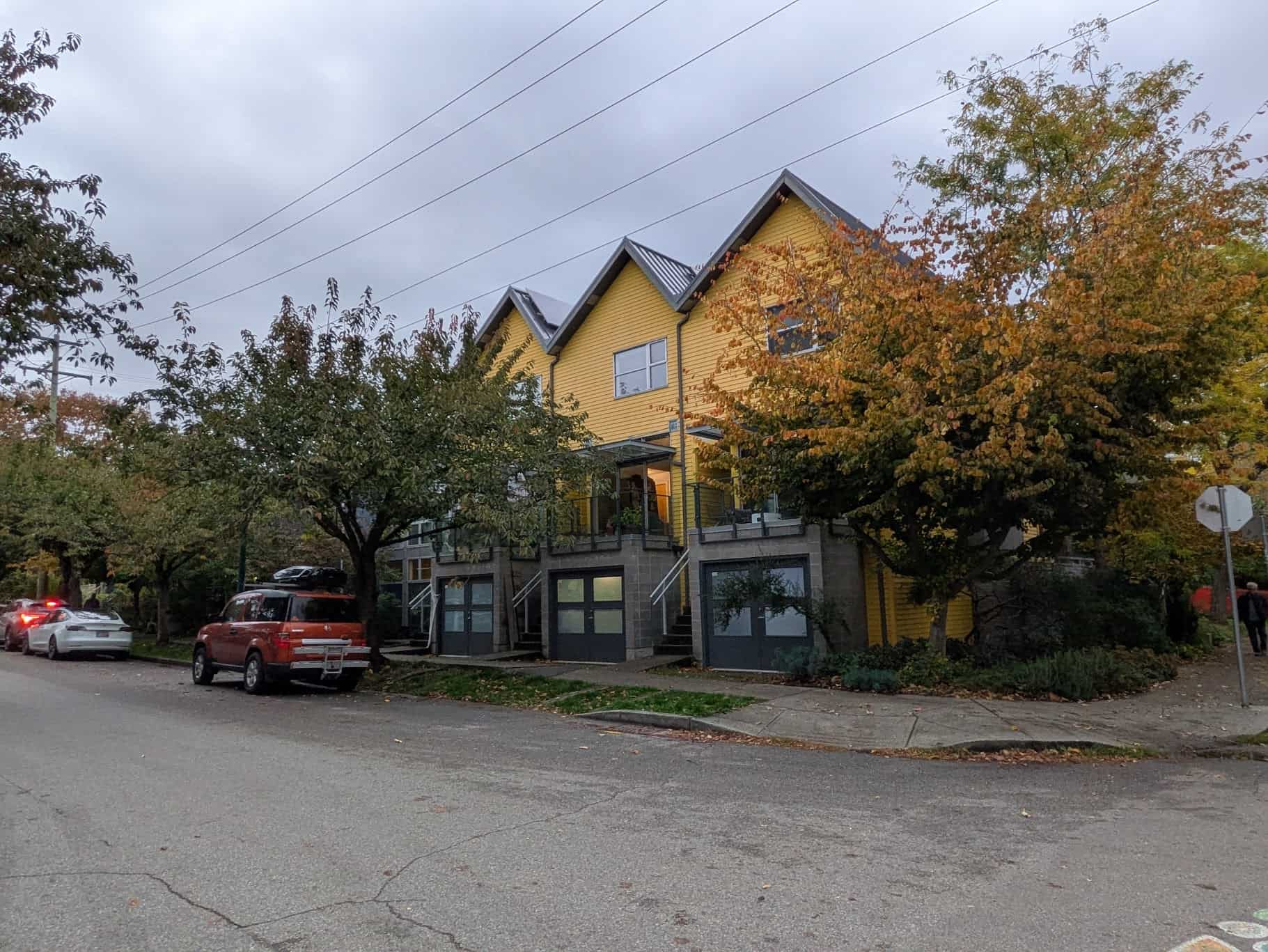 A six-home heritage preservation project in Strathcona, designed by Fluid Architecture (Daniel Oleksiuk). 
