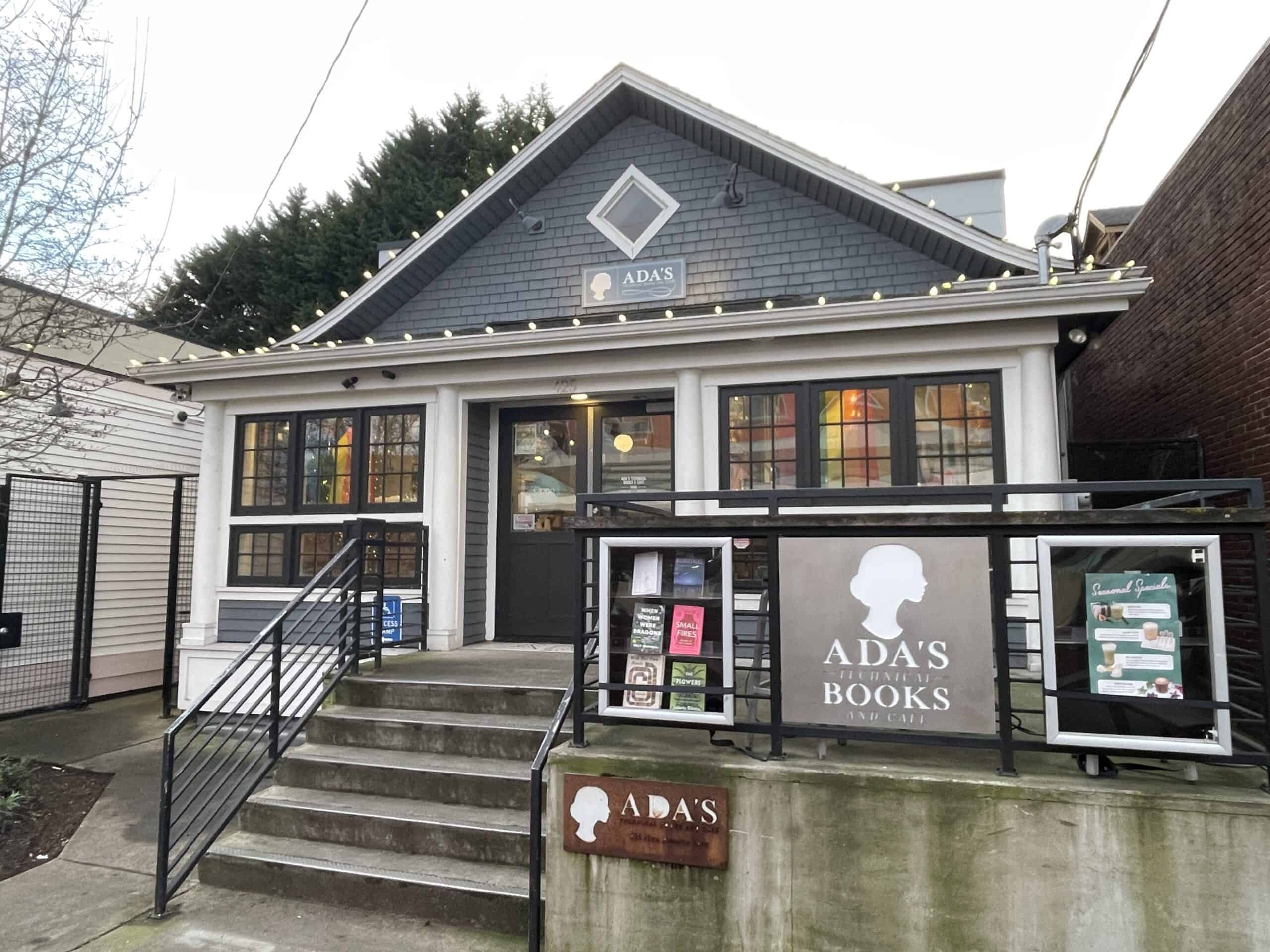 An old house converted to a beloved coffee shop and gathering space in Seattle’s Capitol Hill neighborhood. Photo by Dan Bertolet. 