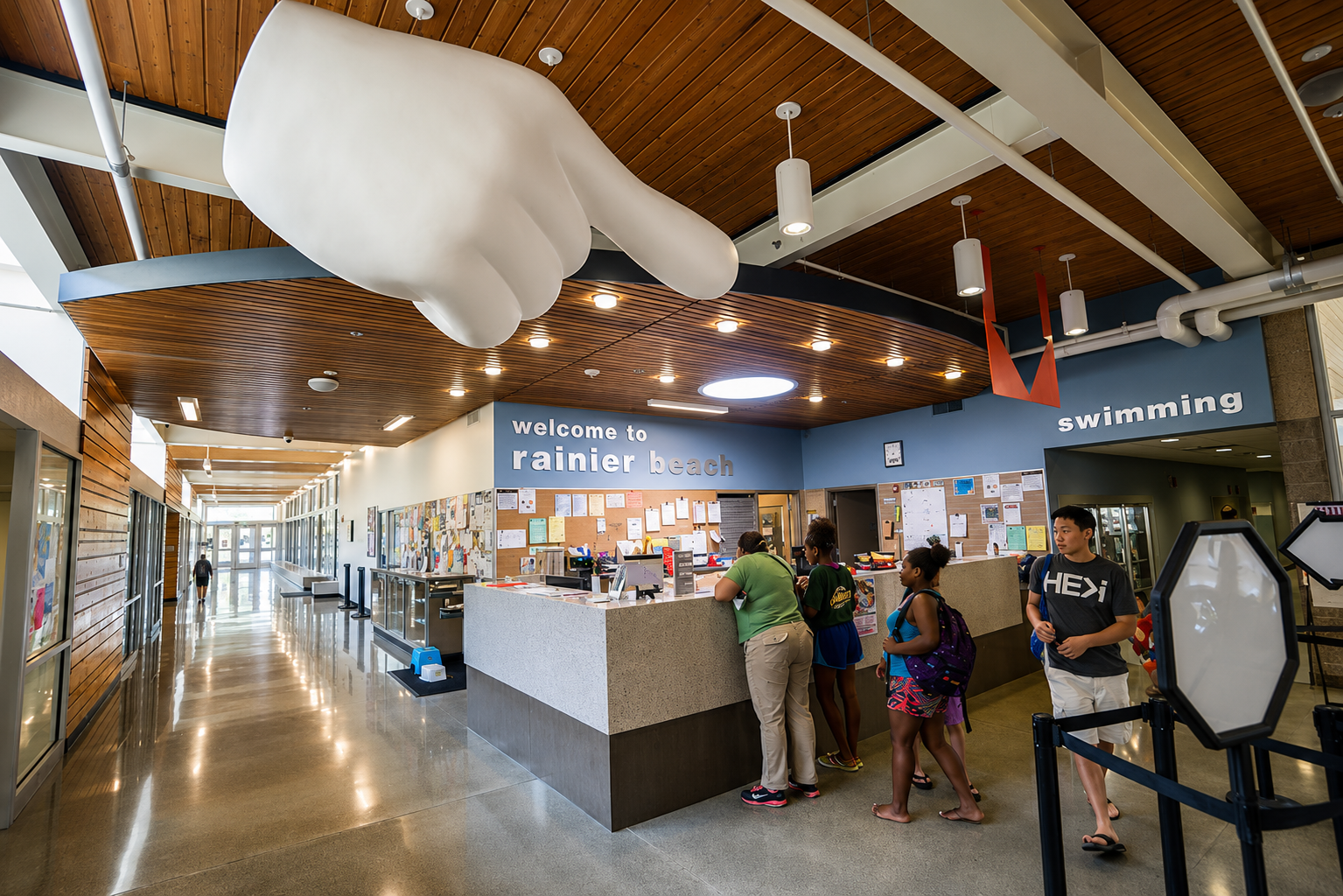 Seattle’s Rainier Beach Community Center enjoys the most efficient heating and cooling technology—a ground-source heat pump. Photo by City of Seattle.