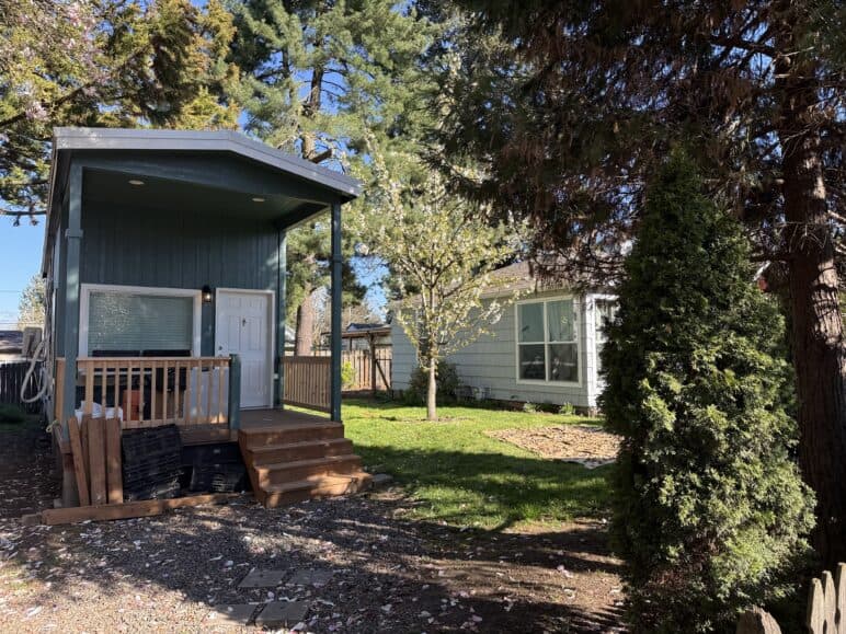 This was the first dwelling by NW Tiny Home after opened in NE Portland in 2025. Photo by Kol Peterson.