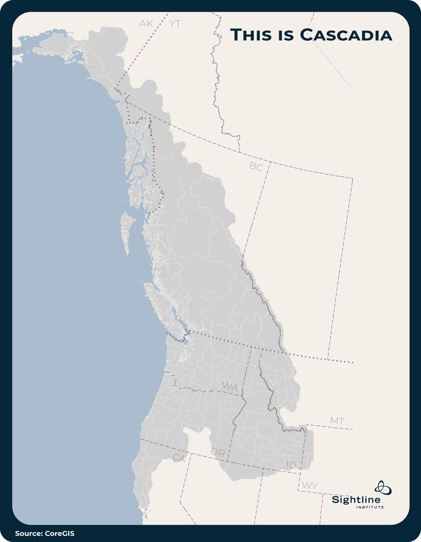 Map of Cascadia